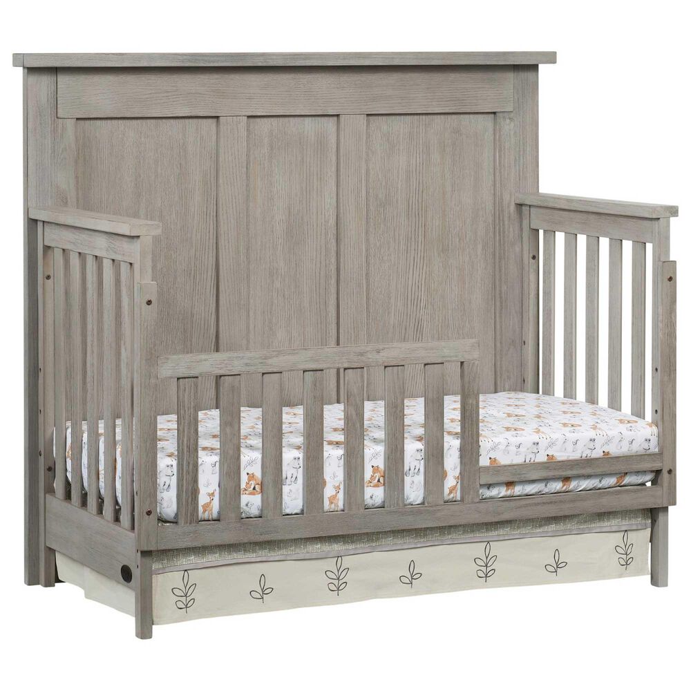 Oxford Baby Hanover 4-In-1 Convertible Crib in Oak Gray, , large