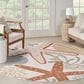 Nourison Aloha ALH24 5"3" Round Ivory and Multicolor Indoor/Outdoor Area Rug, , large