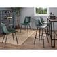 LumiSource Durango Side Chair with Green Upholstered in Black (Set of 2), , large