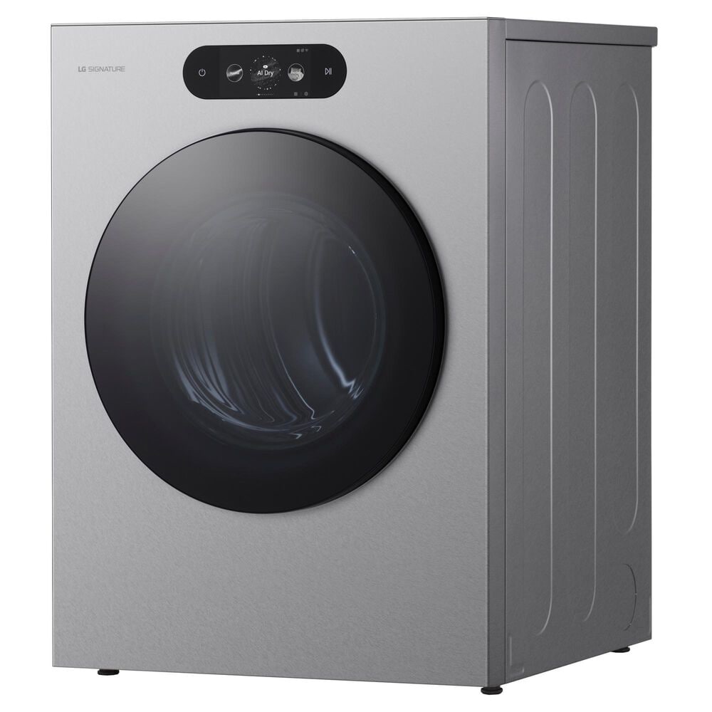 LG 9.0 Cu. Ft. Electric Front Load Dryer in Brushed Platinum Steel, , large