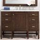 James Martin Vanities Addison 48" Single Vanity in Mid Century Acacia with 3 cm Carrara White Marble Top, , large