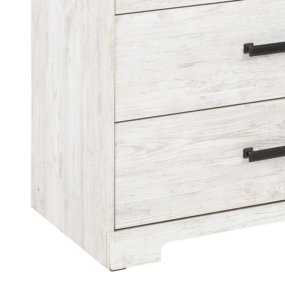 Ashley Shawburn 6-Drawer Dresser in Whitewash and Charcoal Gray, , large