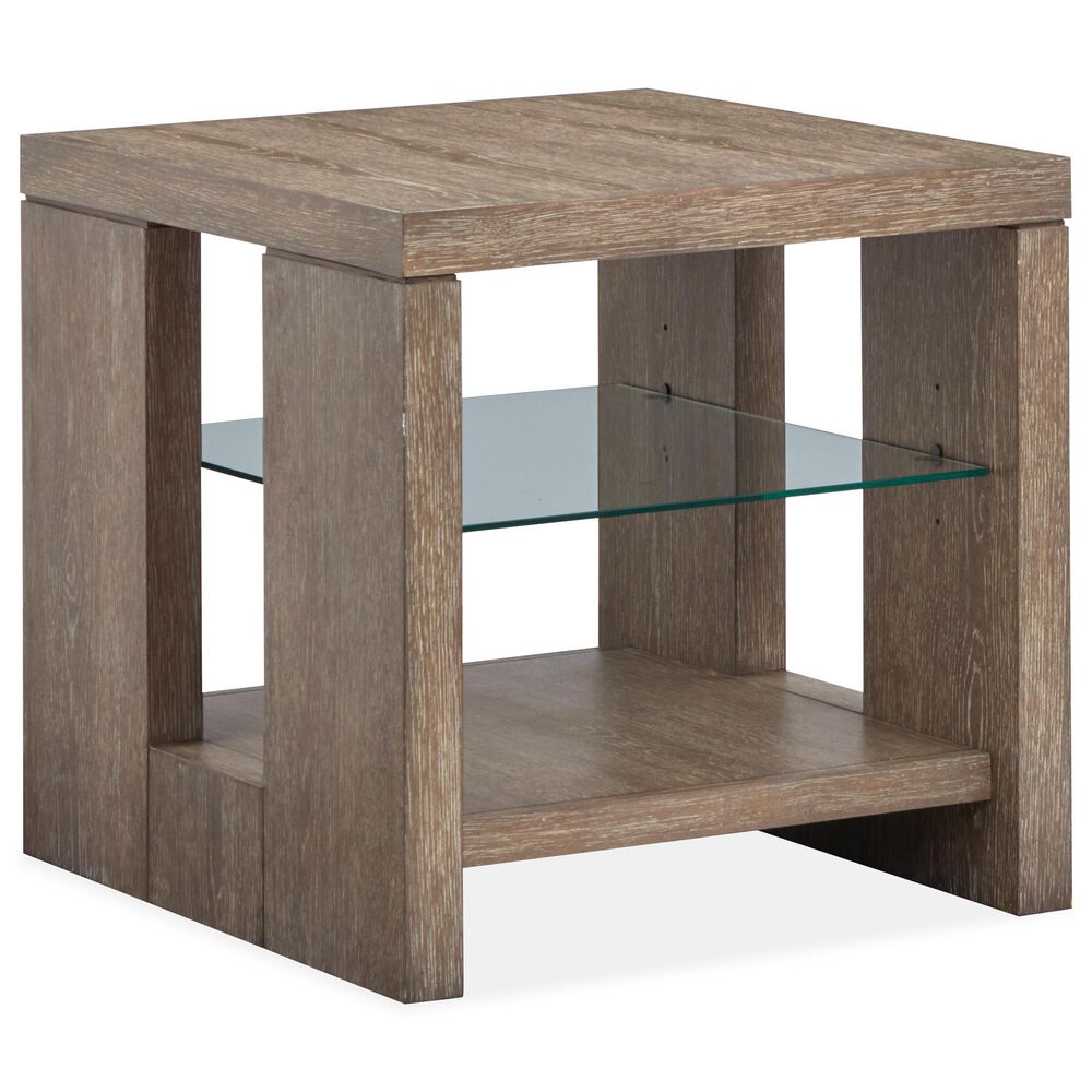 Nicolette Home Conway Rectangular End Table in Spiced Brown, , large