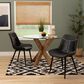 Linon Home Decor Edler Side Chair with Black Upholstery in Black (Set of 2), , large