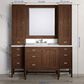James Martin Addison 12" Petite Tower Hutch - Right in Mid Century Acacia, , large