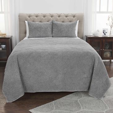 Rizzy Home Anthony 90" x 92" Quilt in Gray, , large