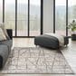 Nourison Desire 7"10" x 9"10" Grey and Silver Area Rug, , large