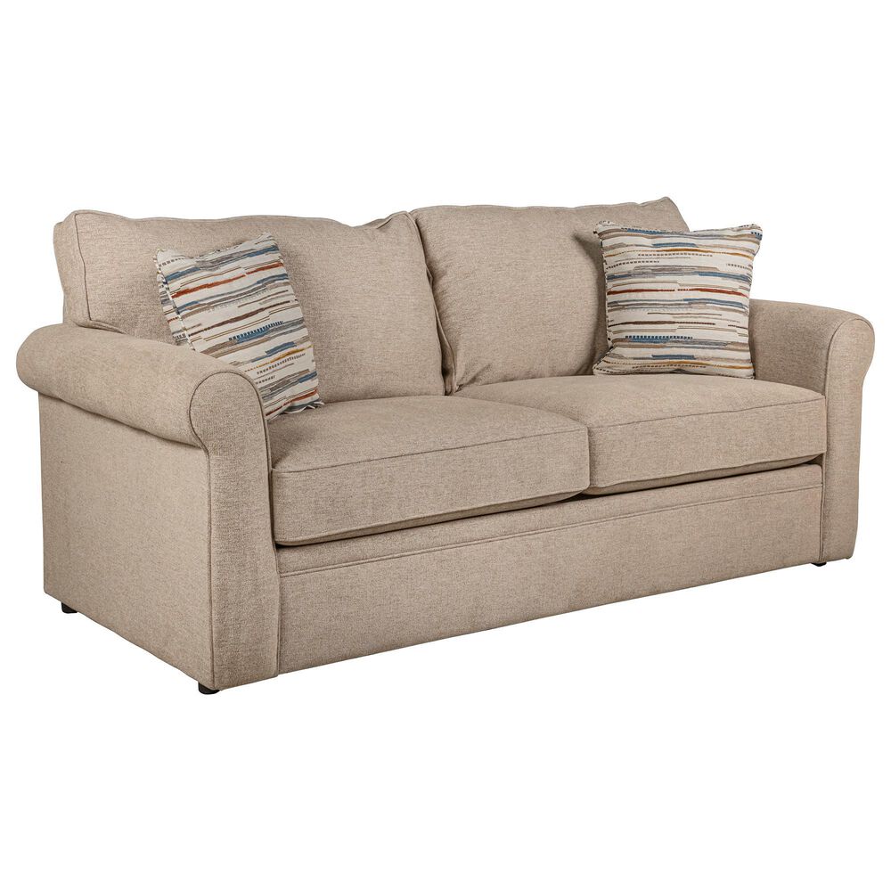 Overnight Sofa Gramercy Stationary Queen Sofa Sleeper in Oatmeal, , large