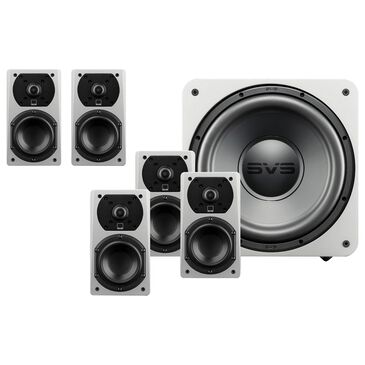 SVS Prime Satellite 5.1 System in Gloss White, , large