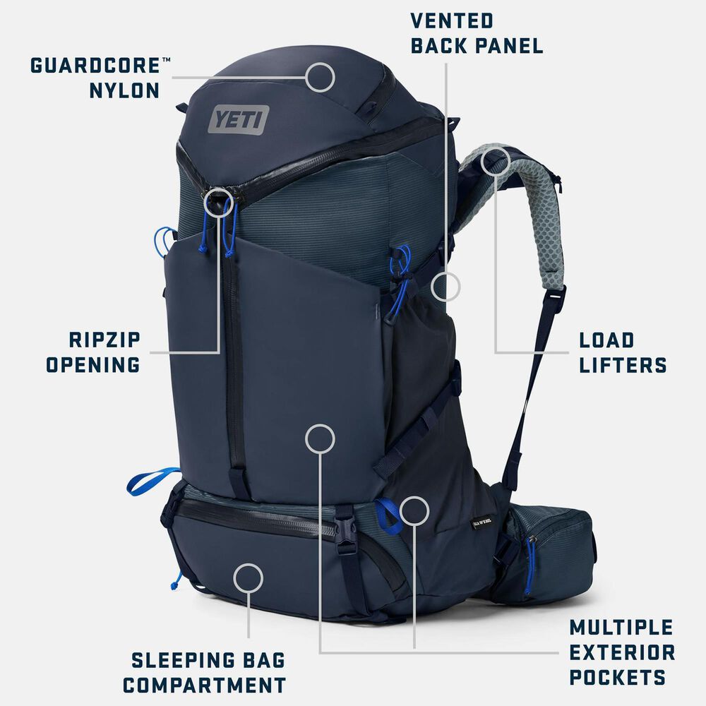 YETI Skala 50L Women's Hiking Backpack in Classic Navy - M/L, , large