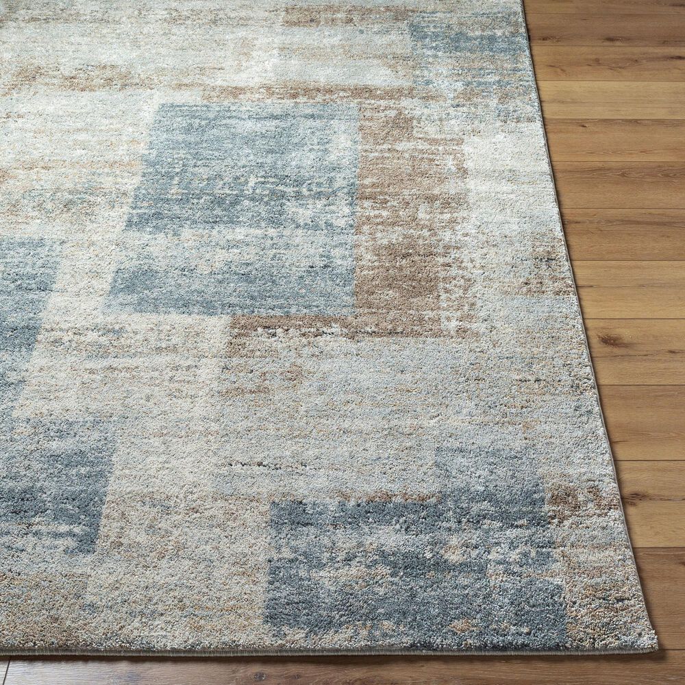 Surya Avellino 7'10" x 10' Light Beige, Light Gray, Gray, Tan, Deep Teal and Light Olive Area Rug, , large