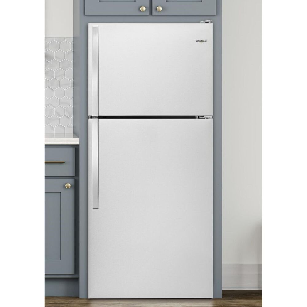 Whirlpool 28&quot; Wide 14 Cu. Ft. Top Freezer Refrigerator in White, , large