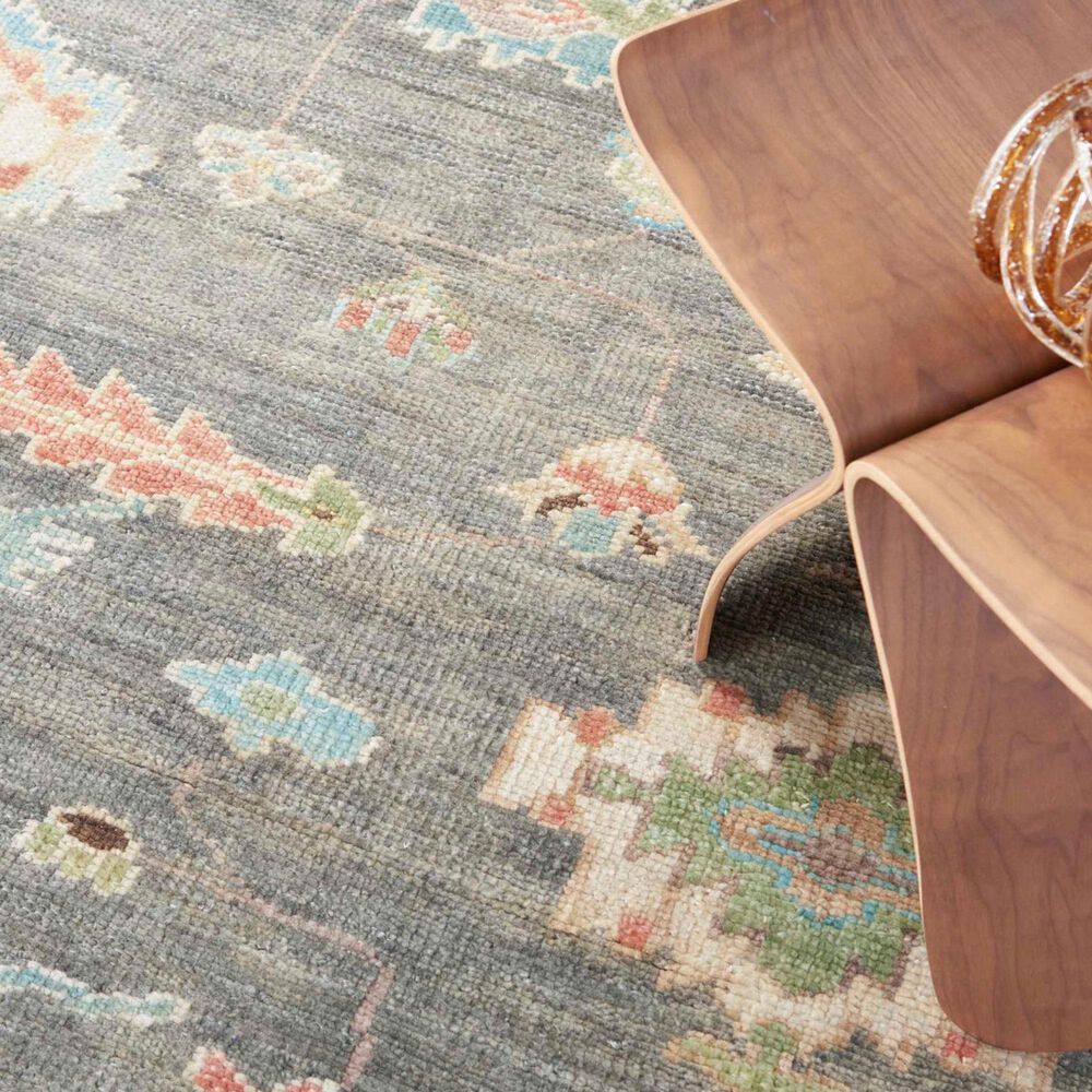 Nourison Odessa Dark Grey and Multicolor 10' x 14' Area Rug, , large