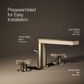 Kohler Composed Widespread Bathroom Sink Faucet with Cross handles in Vibrant Brushed Bronze, , large