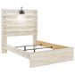 Ashley Cambeck Full Panel Bed in Whitewash with Lighting, , large