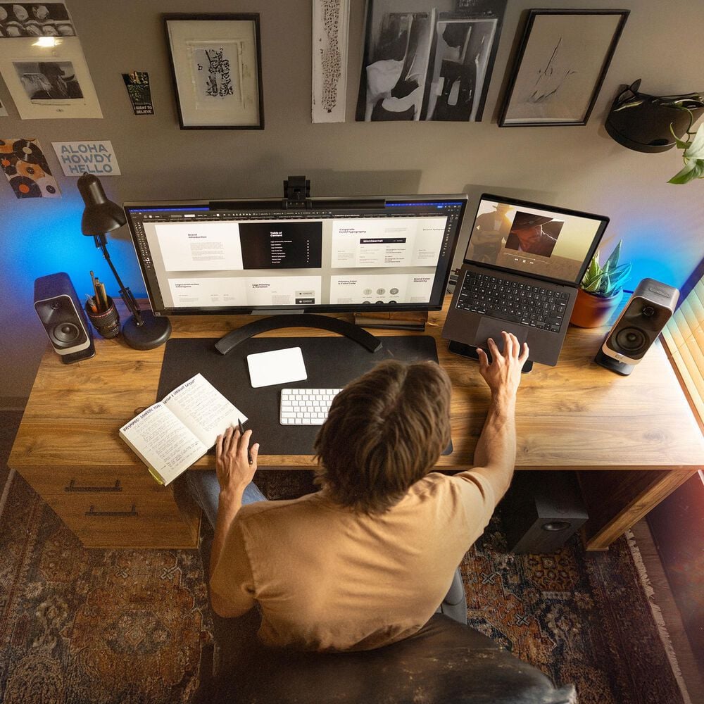 Klipsch ProMedia Lumina Computer Speaker with LED Lighting in Black, , large