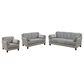 Furniture of America Babcock 3-Piece Living Room Set in Gray, , large