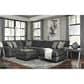 Ashley Tracling Oversized Accent Ottoman in Slate, , large