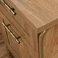 Sauder Coral Cape L-Shaped Desk in Sindoori Mango and Satin Gold, , large