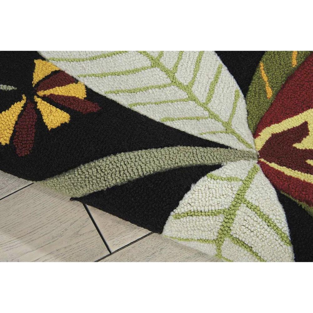 Nourison Fantasy FA12 2&#39;3&#39;&#39; x 8&#39; Black Runner, , large