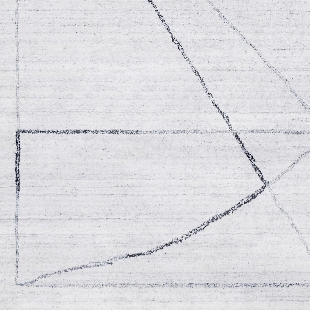 Surya Hightower 2&#39; x 3&#39; Charcoal, White and Black Area Rug, , large
