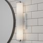 Hunter Holly Grove 18" 2-Light Vanity with Cased White Shade in Chrome, , large