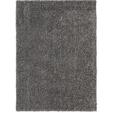 Central Oriental Geneva Shag 5" x 7" Soot and Zinc Area Rug, , large