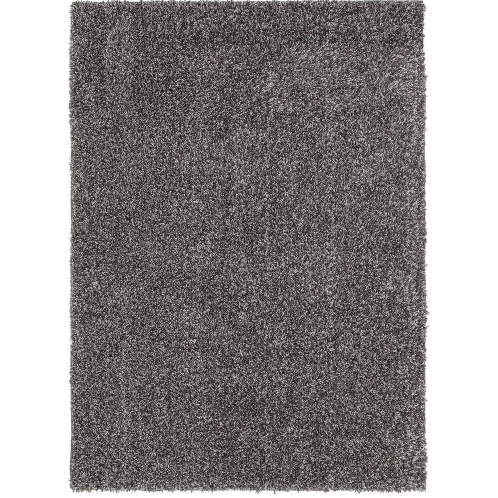 Central Oriental Geneva Shag 5" x 7" Soot and Zinc Area Rug, , large