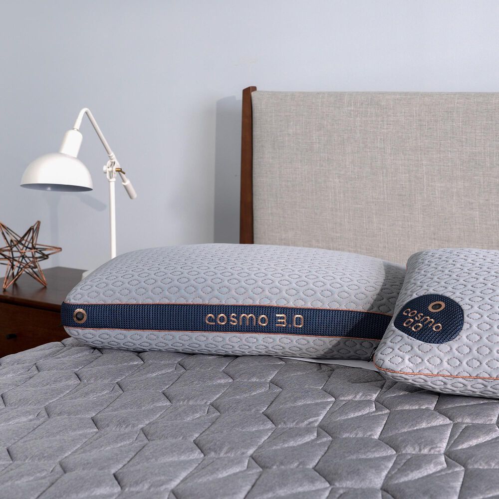 Bedgear Cosmo 0.0 King Performance Pillow in Gray and Rose Gold, , large