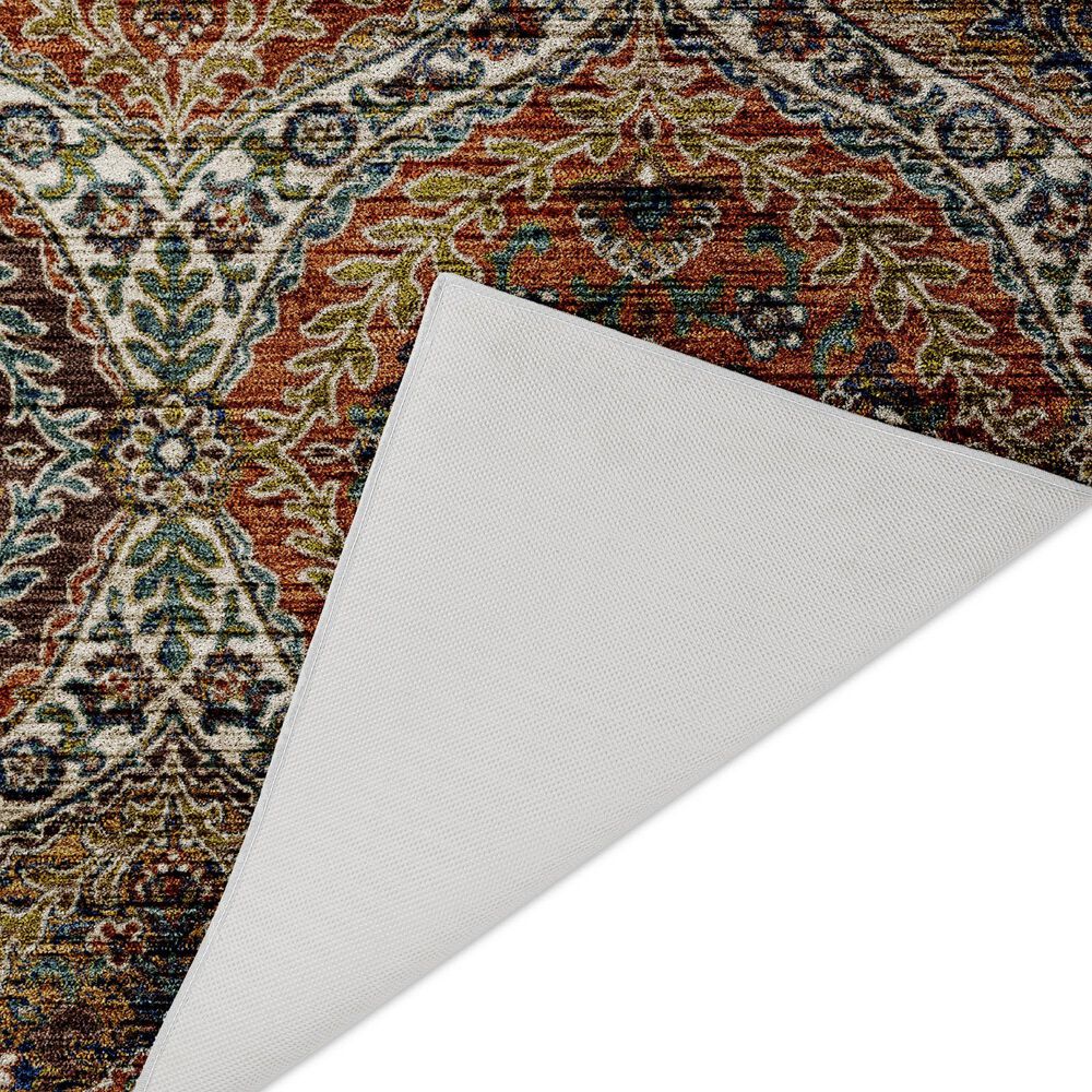 Dalyn Rug Company Silk Road Mocha, Ivory, Copper, Teal, Olive and Gold 10&#39; x 14&#39; Area Rug, , large