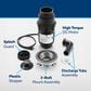 GE Appliances 1/3 HP Continuous Feed Corded Garbage Disposal in Black, , large