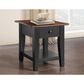 Crystal City Joplin End Table in Walnut and Ebony, , large