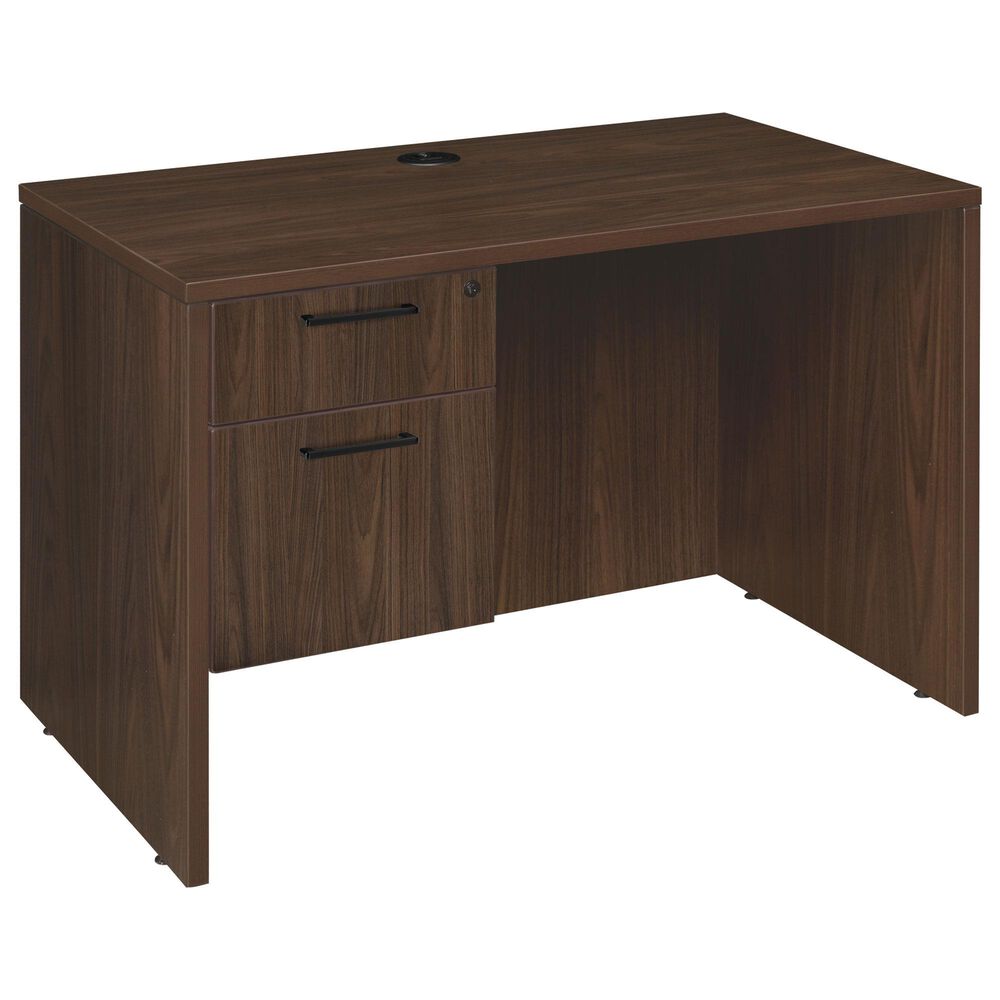 Regency Global Sourcing Legacy 42" Executive Desk with Single Pedestal Drawer Unit in Neo Walnut, , large