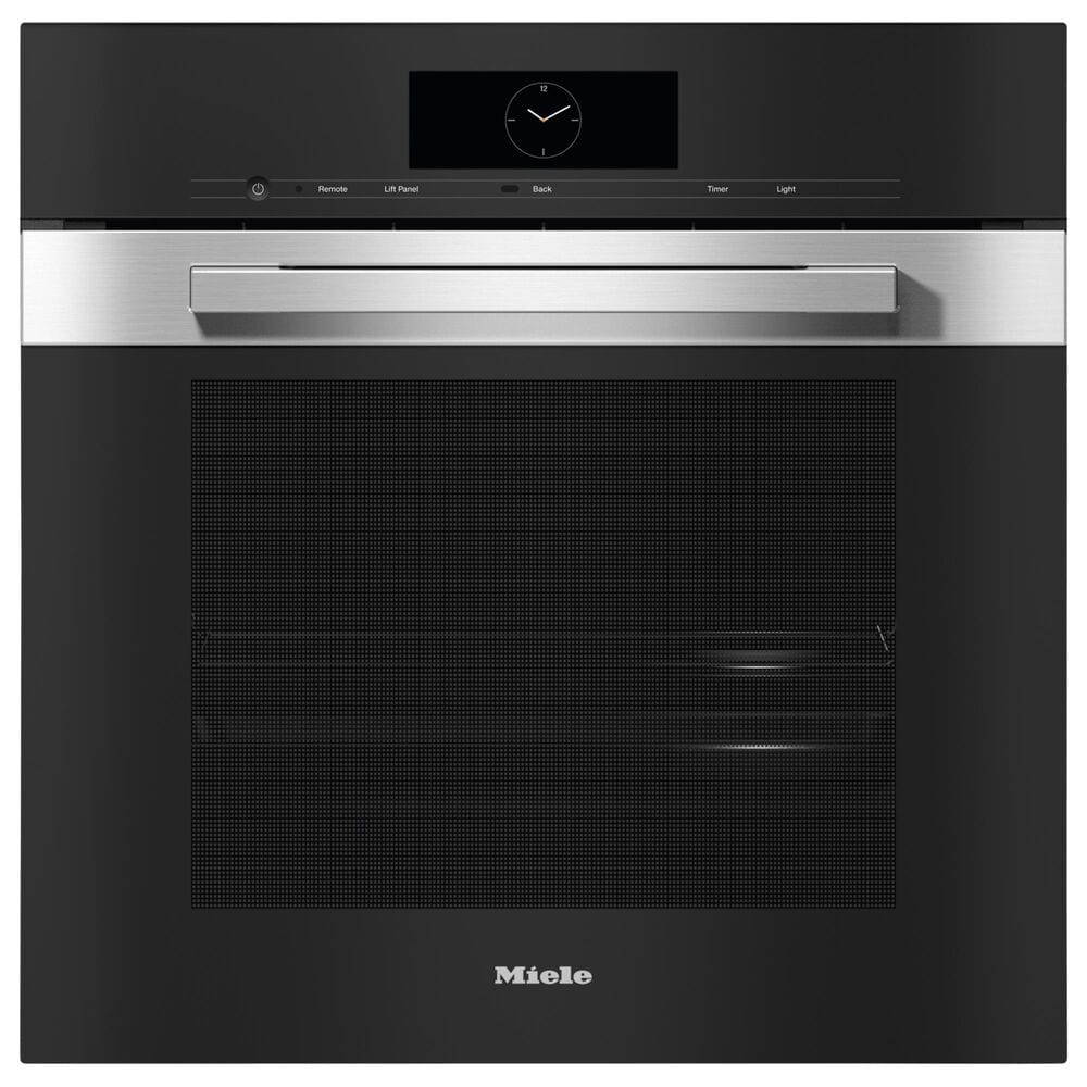 Miele PureLine 24" Combi-Steam Smart Single Electric Wall Oven XXL with Convection in Stainless Steel, , large