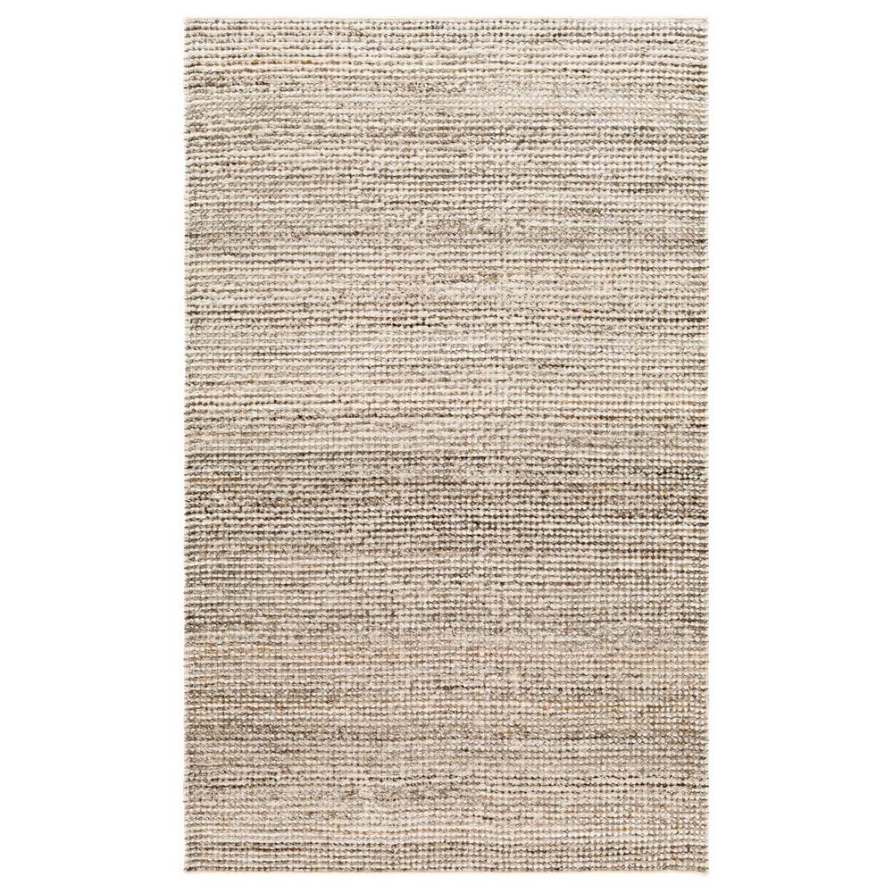 Surya Reika Off-White, Gray, Light Gray and Rust 10" x 14" Indoor/Outdoor Area Rug, , large