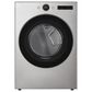 LG 5 Cu. Ft. Front Load Washer and 7.4 Cu. Ft. Smart Front Load Electric Dryer Laundry Pair in Graphite Steel, , large