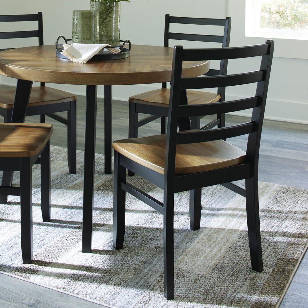Ashley Blondon 5-Piece Round Dining Set in Brown and Black, , large