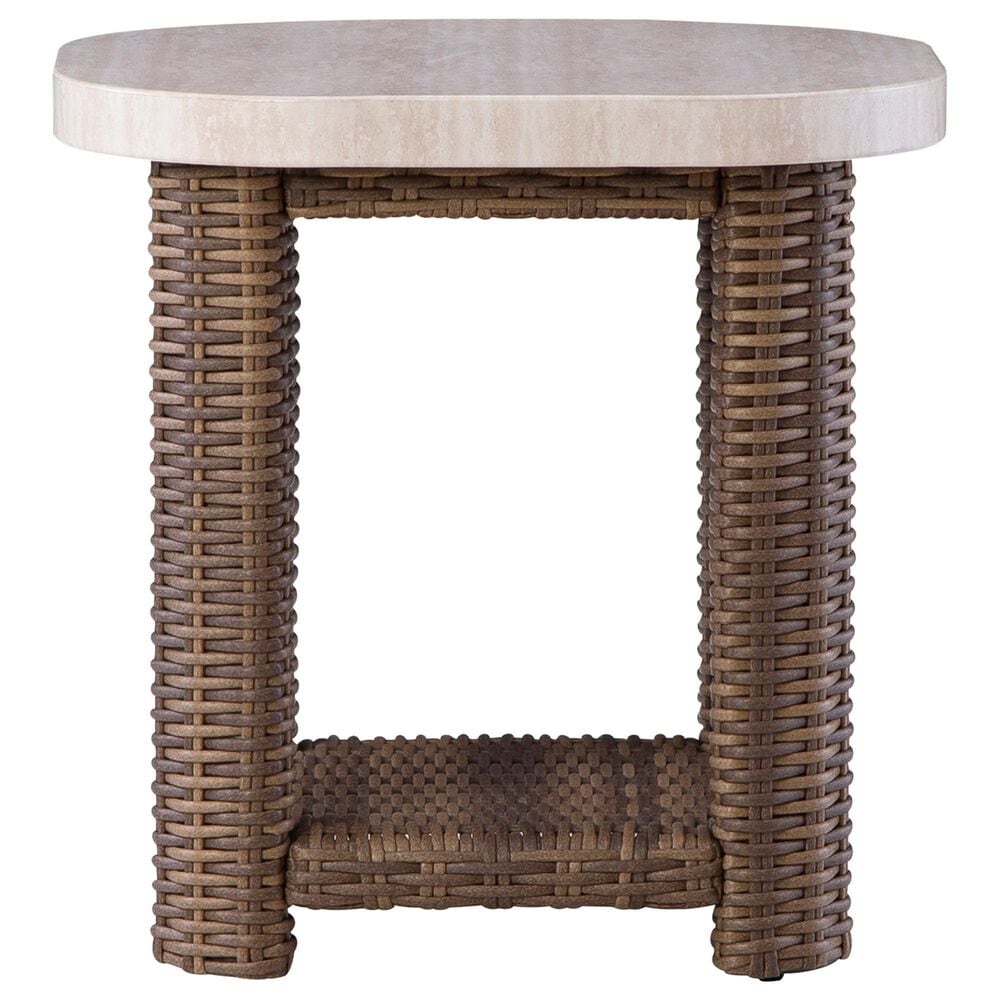 Ashley Dolan Creek Square End Table in Beige and Brown, , large
