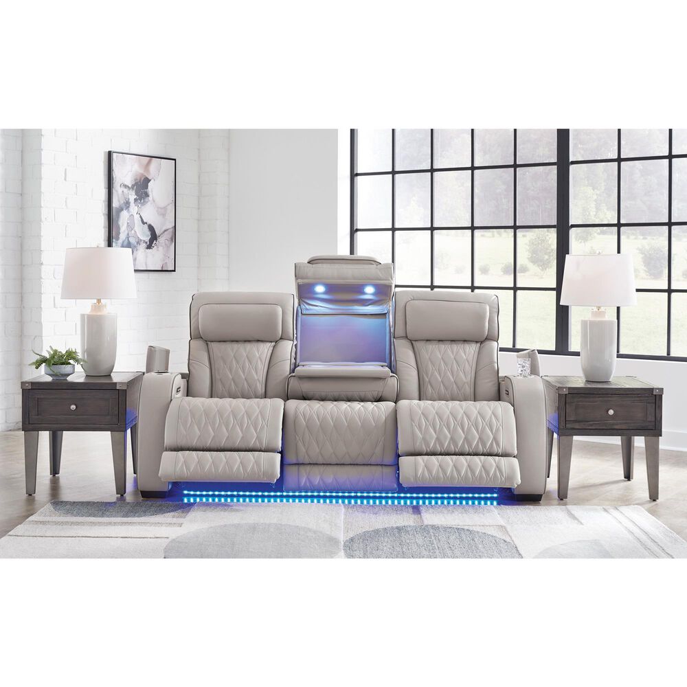 Ashley Boyington 2-Piece Power Reclining Living Room Set in Gray, , large