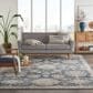 Nourison Quarry Oriental 8"10" x 11"10" Blue and Beige Area Rug, , large