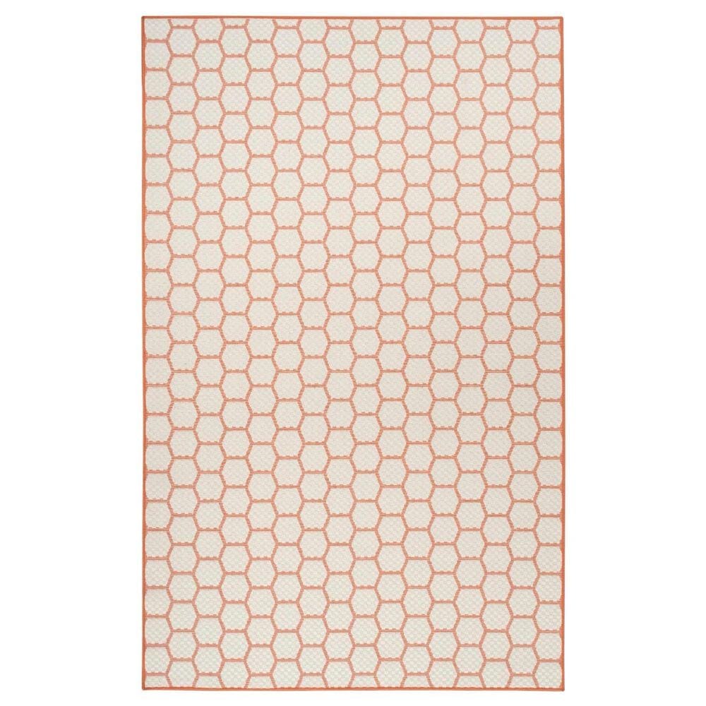 Nourison Twist Reversible 5&#39; x 7&#39; Coral Indoor/Outdoor Area Rug, , large