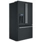 Cafe 22.2 Cu. Ft. Counter Depth French Door Refrigerator in Matte Black with Brushed Stainless Handle, , large