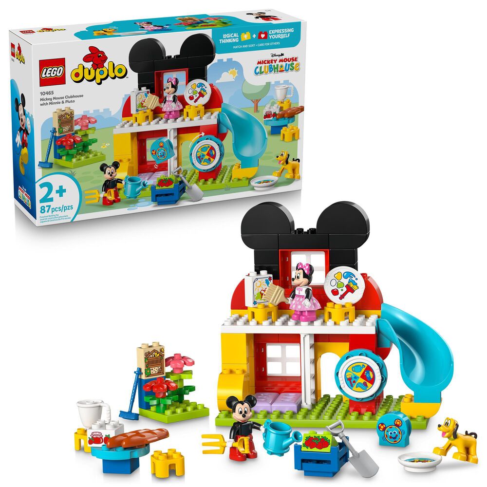 LEGO Duplo Mickey Mouse Clubhouse with Minnie and Pluto Building Set, , large