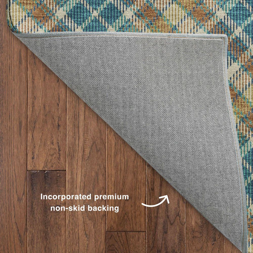 Dalyn Rug Company Soft Essentials Plaid Jewel 5' x 7'6" Indoor/Outdoor Area Rug, , large