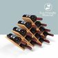 HOMLUX Modern Lattice 13-Bottle Bamboo Countertop Wine Rack in Natural, , large