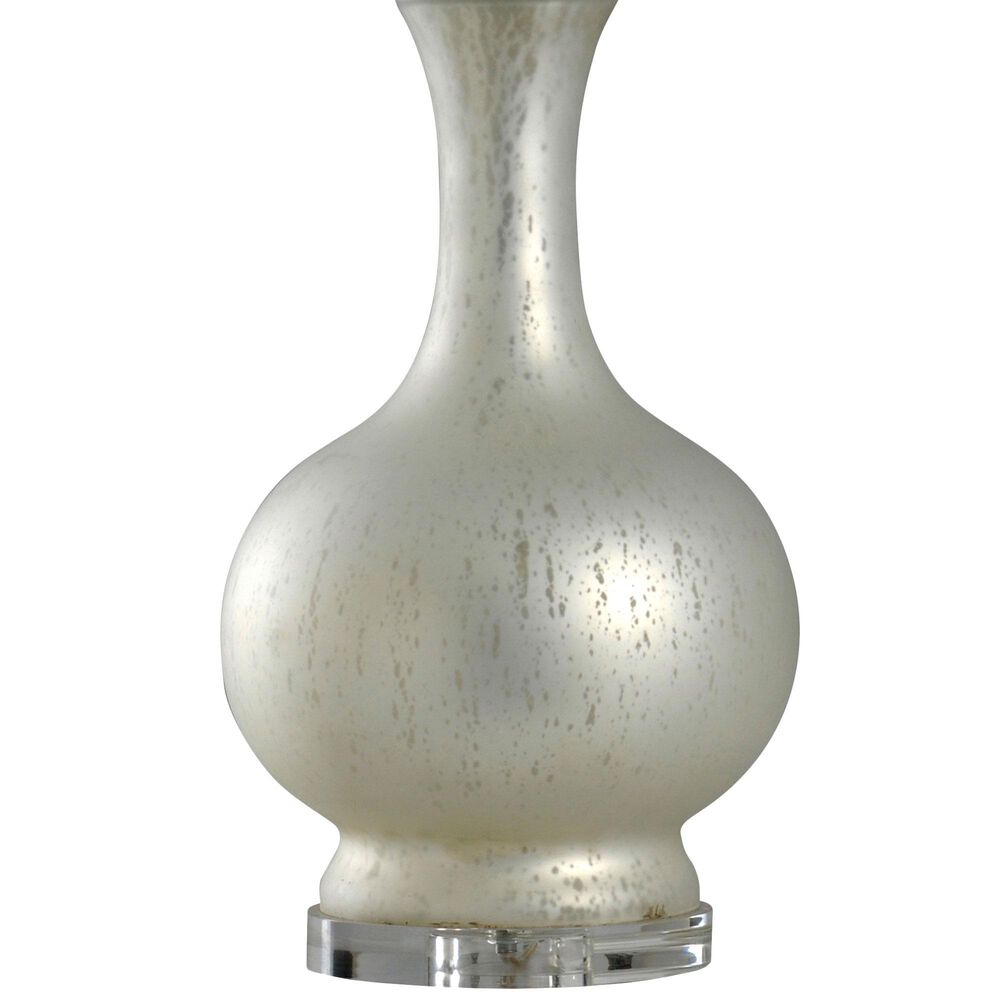 Flair Industries 31&quot; Table Lamp in Soft Silver and Clear, , large