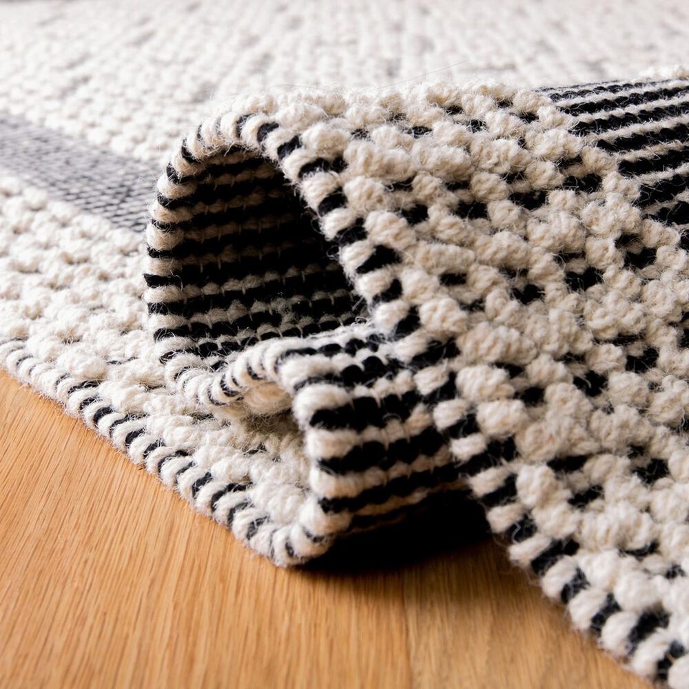 Safavieh Natura 2&#39;3&quot; x 8&#39; Creme and Black Runner, , large