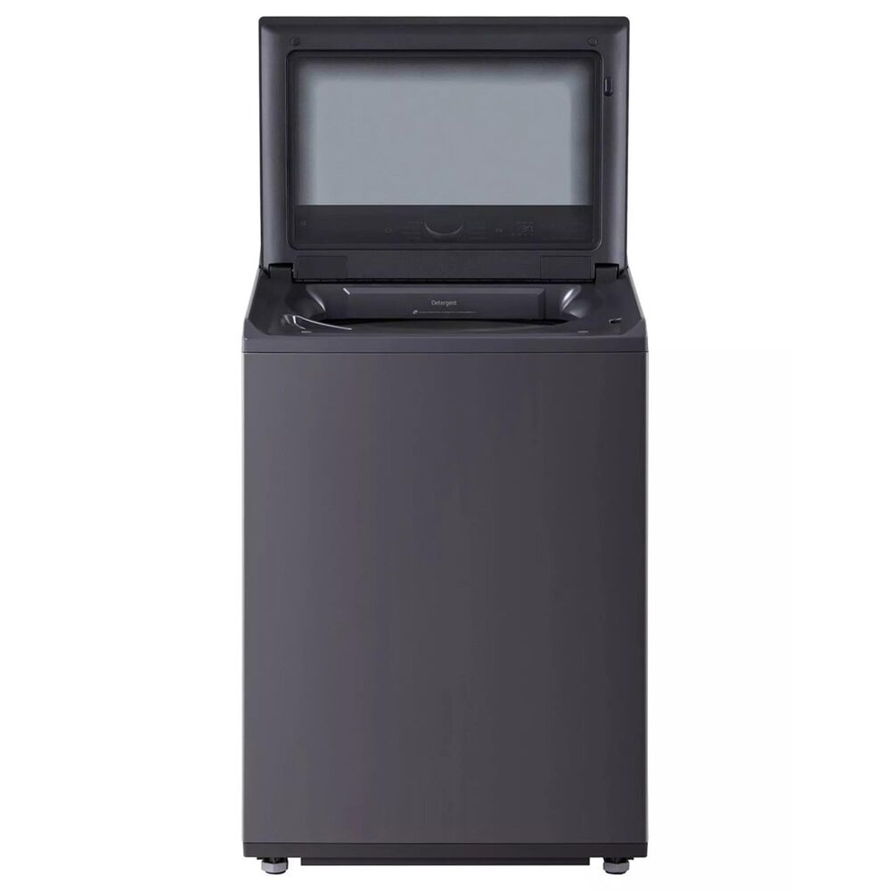 LG 5.3 Cu. Ft. Top Load Washer and 7.3 Cu. Ft. Gas Dryer with AI Sensing in Matte Black, , large