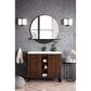 James Martin Vanities Alicante 39.5" Single Bathroom Vanity in Mid Century Acacia and Matte Black with 5 cm White Glossy Resin Top and Rectangular Sink, , large