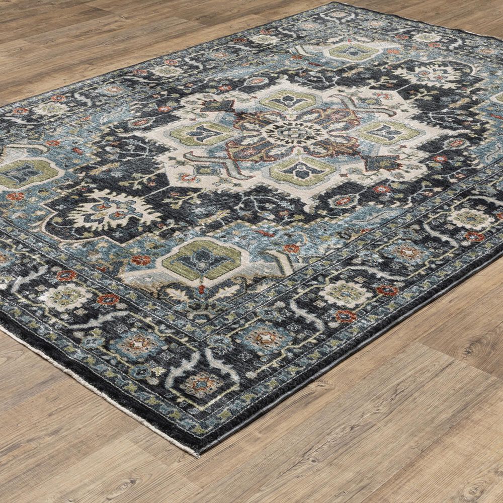Oriental Weavers Eliana Navy and Blue 3&#39;3&quot; x 5&#39; Area Rug, , large